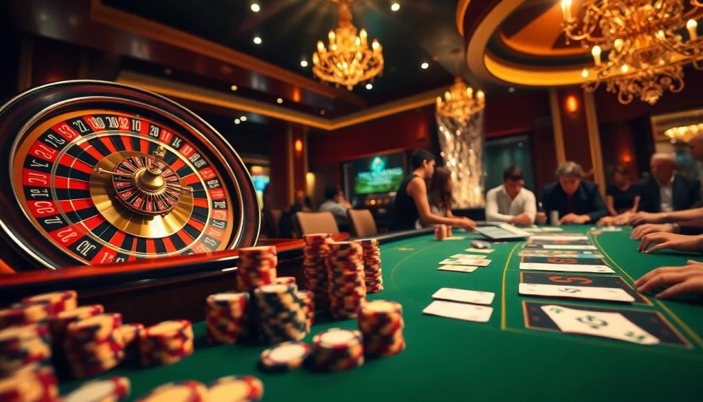 Experience thrilling gameplay at https://thabet.vegas/ with vibrant roulette wheels and poker action.