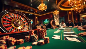 Experience thrilling gameplay at https://thabet.vegas/ with vibrant roulette wheels and poker action.