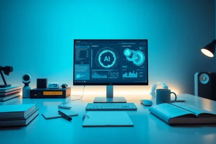 Showcasing Gemini 3 Pro capabilities in a modern workspace.