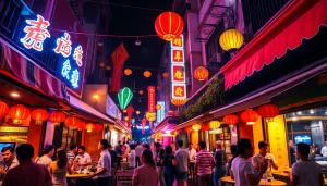 Experience 하노이밤문화 with vibrant nightlife scenes, lively bars, and street food.