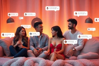 Engaging sex chat ai interactions with diverse virtual characters in a cozy digital environment