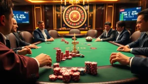 Experience thrilling gameplay at 7upbet with vibrant poker chips and immersive casino ambiance.