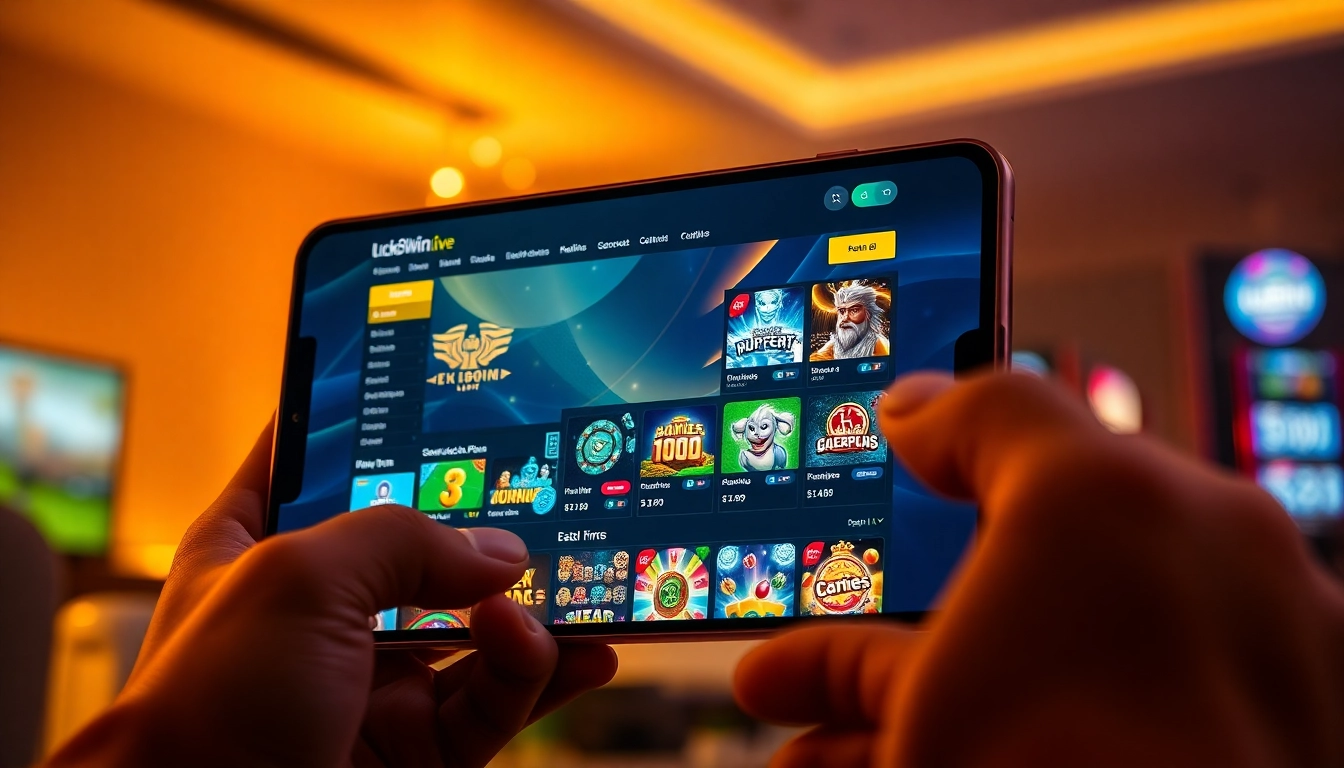 Experience the engaging interface of luck8win.live, showcasing online gambling excitement.