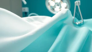 Verpleegkundige katoen stof in gebruik voor medische werkkleding met een sterke en professionele uitstraling.