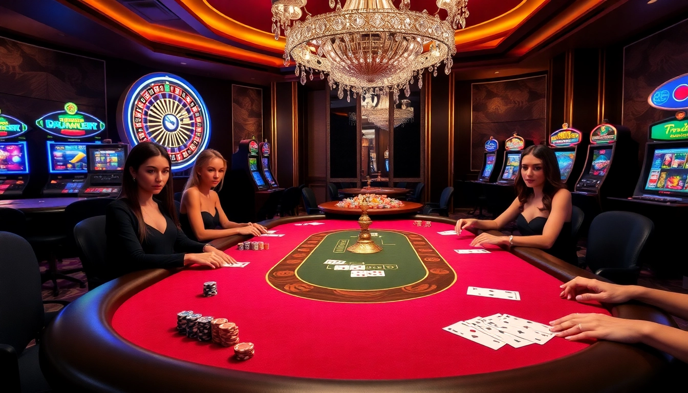 Experience the thrill of gambling at dom88.us.com with an elegant poker table scene.