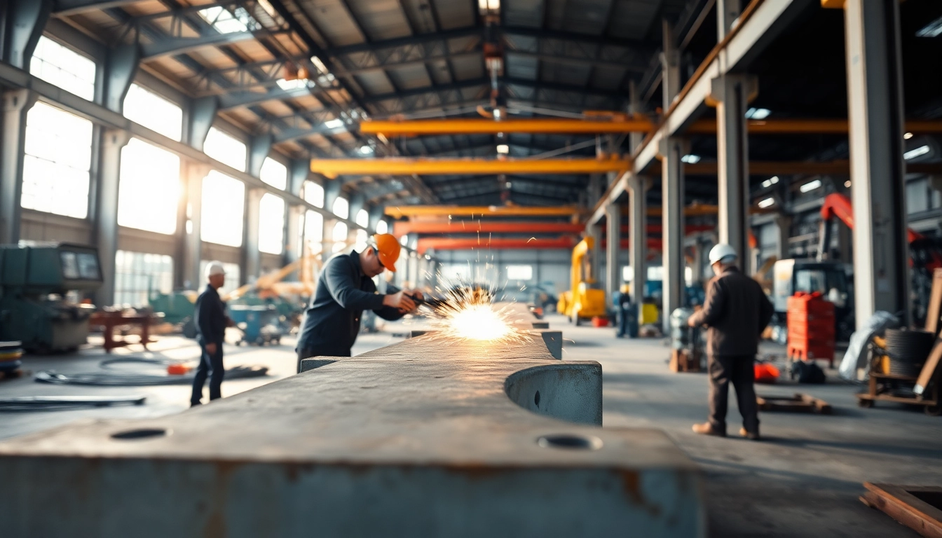 Crafting structural steel fabrication components in a professional workshop environment.