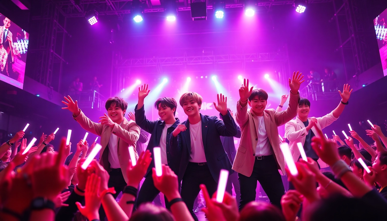 BTS news showcasing vibrant energy at a live concert with fans celebrating.