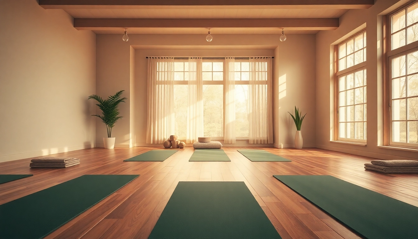 ホットヨガ おすすめ 自然光とヨガマットのある静かなスタジオ