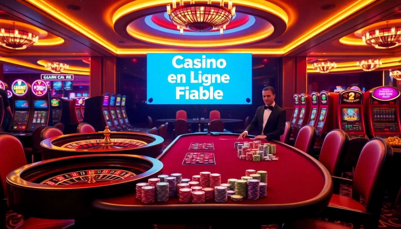 Profiter d'une expérience de jeu palpitante dans un casino en ligne fiable, avec roulette, machines à sous et jetons de poker.