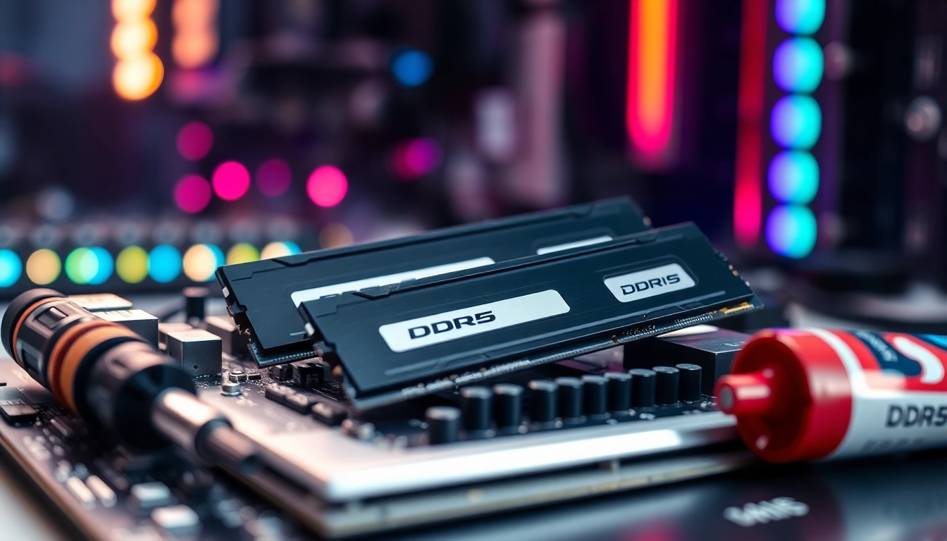 Zainstaluj DDR5 w wysokiej wydajności systemie komputerowym z nowoczesnym sprzętem.