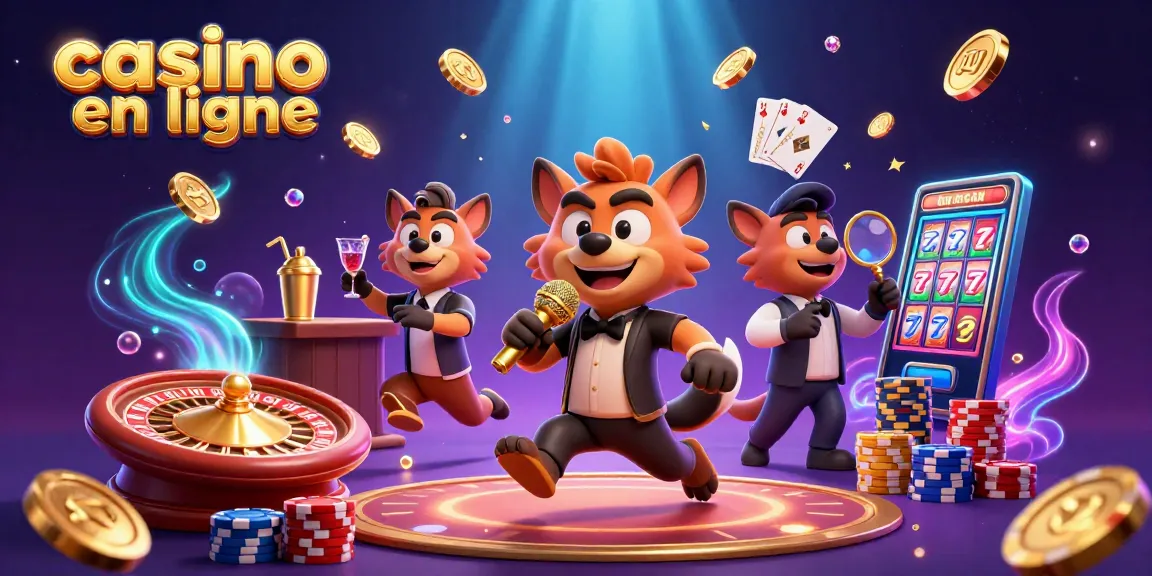 Plongez dans l'univers du casino en ligne avec des hyènes animées qui créent une atmosphère de jeu captivante.